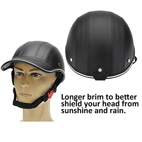KKmoon バイクヘルメット ハーフ半帽 ハーフオープンフェイスヘルメット 野球風 54cm~60cm未満 S