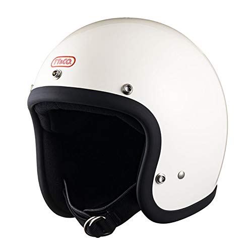 TT&CO. スーパーマグナム スモールジェットヘルメット アイボリー 乗車用 SG/PSC/DOT規格品 ジェットヘルメット