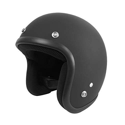 【Amazon.co.jp 限定】コマンス バイクヘルメットS-68 ジェットヘルメット スモールジェット マットブラック 台湾製 SG/PSC規格 フリーサイズ(57-60cm) S-68