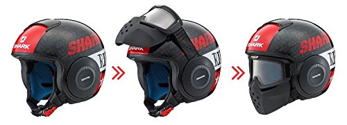 Y'S GEAR SHARK(シャーク) 【正規輸入品】 バイクヘルメット ジェット ダラク(DRAK) ブランク ブラック Lサイズ(59~60cm) Q2C-LIK-Y01-L03