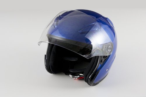 バイクパーツセンター バイクヘルメット ジェット エアロフォルム ブルー  L ( 59cm~60cm未満 ) 722104