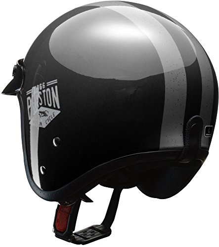 リード工業(LEAD) バイクヘルメット ジェット PRESTON (プレストン) ブラック フリーサイズ -