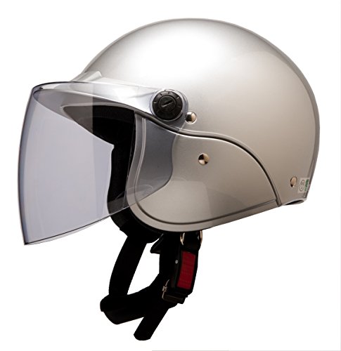 スターアロー(STAR ARROW) ヘルメット ファミリージェットヘルメット バイザータイプ シルバー PS-FJ002 SI