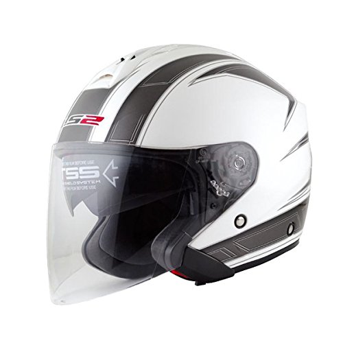 LS2 ジェットヘルメット FREEWAY - エスプリ ホワイト-S サイズ 12067602