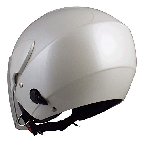 TNK工業 ZRV インナーシールド付JETヘルメット パールホワイト FREEサイズ（58-59㎝） 51251