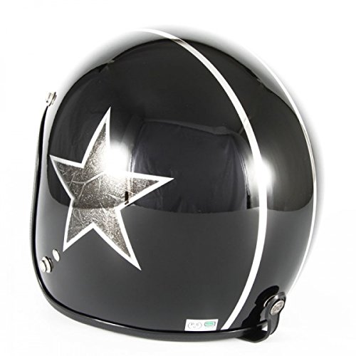 ジャムテックジャパン 72JAM バイクヘルメット ジェット JCPシリーズ STAR DUST(ブラック) FREEサイズ(57〜60cm未満) JCP-51