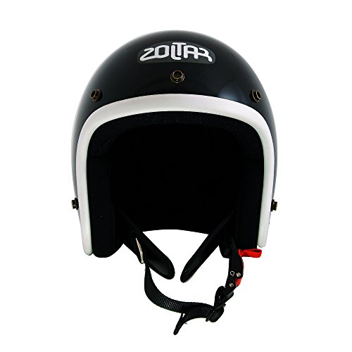 PythonJet パイソンジェットヘルメット SOLID BLACK-WHITE Lサイズ PJ0011/L