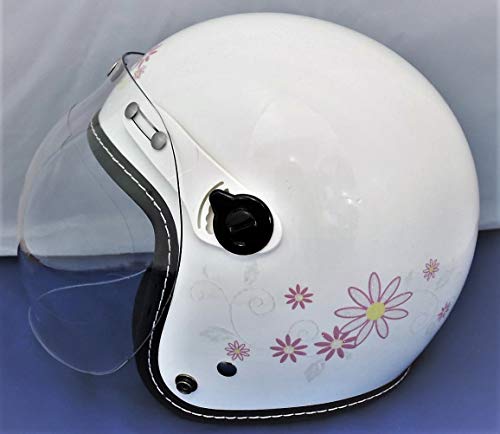 ヒートグループ Tiny Natural Stance Jet Helmet flower day WH 54cm~56cm MH822SFWH