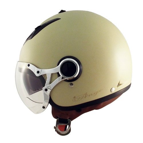 TNK インナーバイザー付きジェットヘルメット AG-16 ハーフマッドアイボリー LADYS FREE(57-58cm未満) 51185