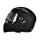 2017 新品 バイクヘルメット 写真用　人気　 ジェットヘルメット フルフェイス　JIEKAI バイク ヘルメット JK105 Bike Helmet システム フリップアップ オフロード ジェット シールド付き男女兼用 艶消しブラック(透明シールド) L