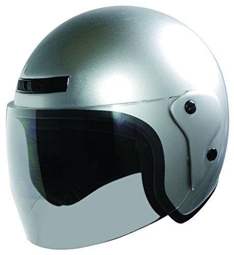 ニスコ(nisco) オープンフェイスヘルメット シルバー NT-022 ジェット