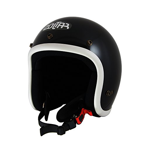 PythonJet パイソンジェットヘルメット SOLID BLACK-WHITE Lサイズ PJ0011/L