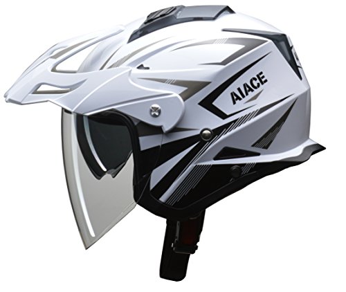 リード工業(LEAD) バイク用ジェットヘルメット AIACE (アイアス) ホワイト LLサイズ (61-62cm未満) -