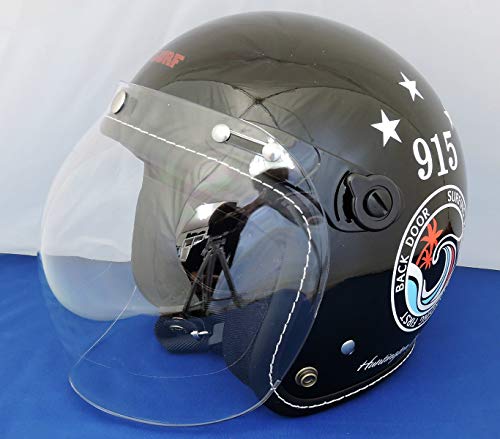 ヒートグループ Tiny Natural Stance Jet Helmet motels BK 54cm~56cm MH822SBK