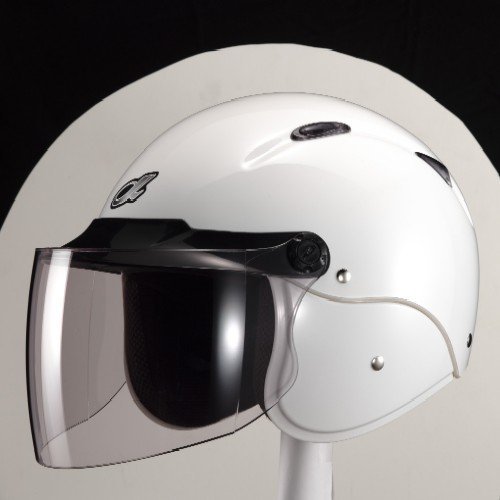 マルシン(MARUSHIN) バイクヘルメット セミジェット M-204 ホワイト フリーサイズ(57~~59CM)