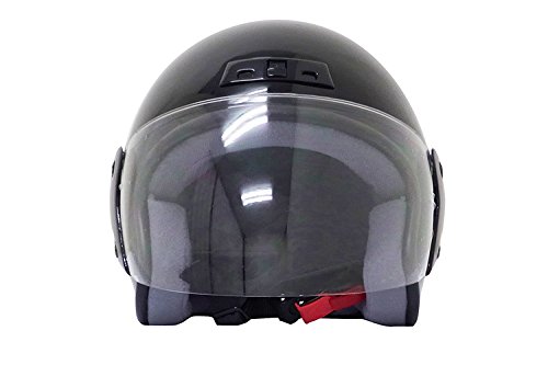バイクパーツセンター バイクヘルメット ジェット ブラック 7201 FREE (頭囲 57cm~60cm未満)