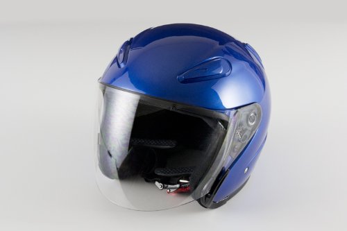 バイクパーツセンター バイクヘルメット ジェット エアロフォルム ブルー  L ( 59cm~60cm未満 ) 722104