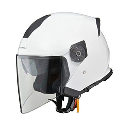 リード工業 バイクヘルメット ジェット インナーシールド付 ホワイト フリーサイズ SJ-10