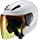マルシン(MARUSHIN) バイクヘルメット セミジェット M-520XL 【アンバーグラデシールド】 ホワイト XLサイズ(61-62cm未満) M-520XL