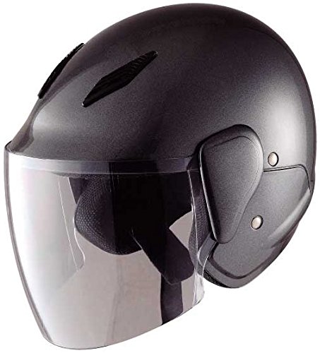 ニスコ(nisco) セミジェットヘルメット ガンメタ NT-007