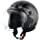 スモールジェットヘルメット バブルシールド付 サイズ：57cm～60cm未満（フリー） カラー ：ハーフマットブラック/チタン 品番：SJ-308ST