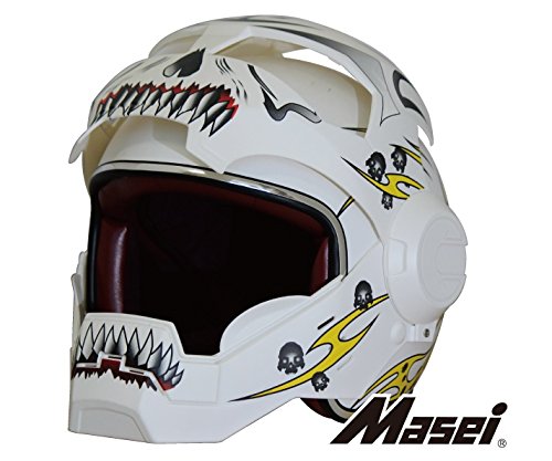 Masei ジェットヘルメット HARDES610  YELLOW/WHITE XL Masei(マセイ) MA-610H-MWY-XL