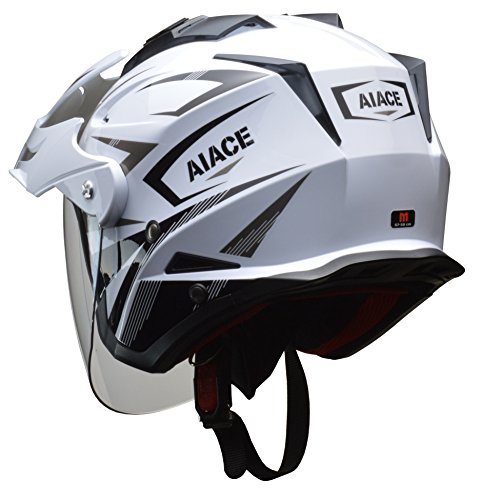 リード工業(LEAD) バイク用ジェットヘルメット AIACE (アイアス) ホワイト LLサイズ (61-62cm未満) -