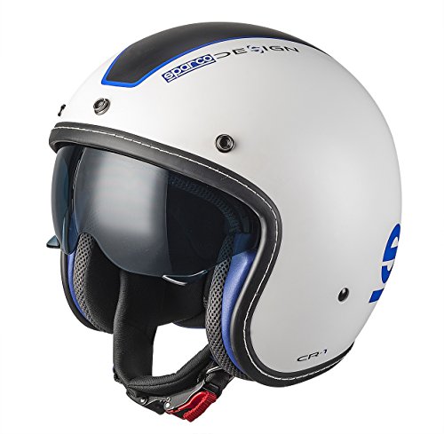 SPARCO (スパルコ) カフェレーサーヘルメット CAFE RACER HELMET サイズXL 0033404XLBIAZ 0033404XLBIAZ