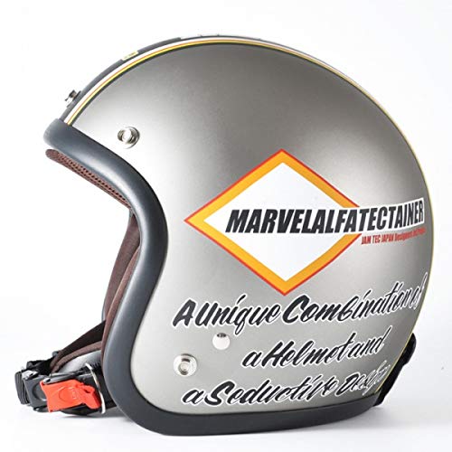 ジャムテックジャパン 72JAM バイクヘルメット ジェット JJシリーズ MARVEL(シルバーグレー) FREEサイズ(57〜60cm) JJ-21