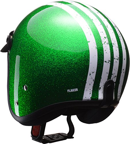 リード工業(LEAD) バイク用ジェットヘルメット FLAKER (フレーカー) グリーン フリー (57-60cm未満) -