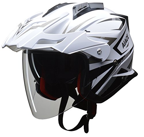 リード工業(LEAD) バイク用ジェットヘルメット AIACE (アイアス) ホワイト LLサイズ (61-62cm未満) -