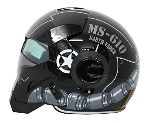 Masei(マセイ) ジェットヘルメット ロボヘル610Z  艶ブラック M MA-610Z-SB-M