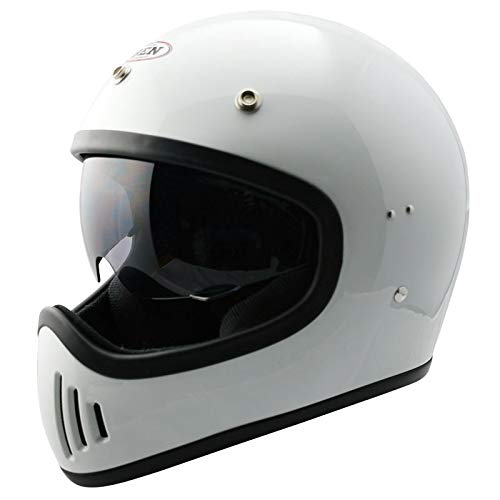 TNK工業 B-80 BEN フルフェイスヘルメット ホワイト FREEサイズ(58-59㎝) 51255