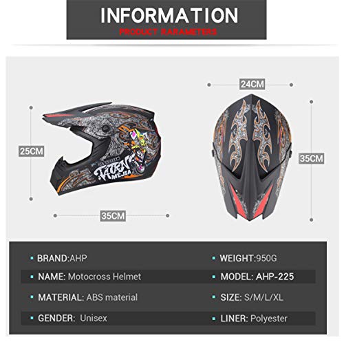 TTC オフロ-ドヘルメット 13カラー選択可能 オフロードバイクヘルメット AH255 バイク用品 超人気 レディース メンズ (M, 艶消し)