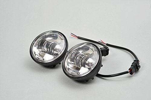 【e-auto fun】最新型ハーレー オートバイ用 LED フォグランプ4.5インチDC10~32V 60w 補助灯 4.5インチ 2個 車検対応・1年保証