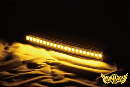 LED巻き付けウインカー フラッシュライト 12V専用 貼り付けタイプ オレンジ MM11-0051-01