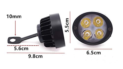 バイク用 LED 高光量 ヘッドライト フォグランプ スポットライト 補助灯 防水 2個セット