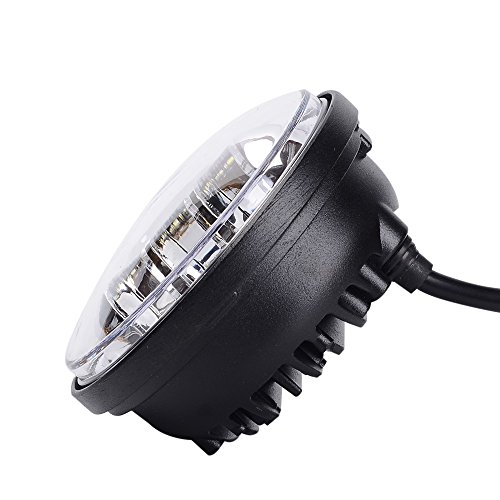 VOSICKY(ボスキー) Harley Davidson ハーレーダビッドソン オートバイク 汎用 改装 用 LED フォグランプ 補助ライト 4.5インチ DC 12V/24V 30W 高輝度 IP67高防水 低消耗 ２個セット （ シルバー ） 送料無料 一年保証付き