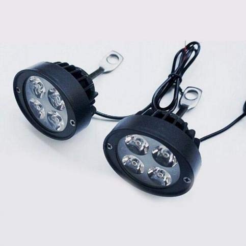 汎用 フォグ ランプ バイク 用 12 V － 80 V ヘッド ライト 4 LED ミラー に 取付け タイプ 2個 セット