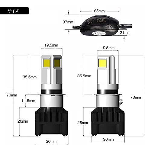 LEDヘッドライト バイク用 バイク H4 H6 PH7 PH8 対応 直流 交流 兼用 DC AC 9-18V 30W COB 3面発光 6000k 3000LM Hi/Lo切替 冷却ファン 防水 IP65 取付簡単 LB7B2-H2