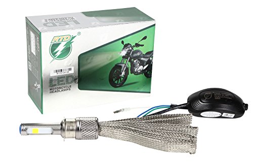 G-Parts バイクLEDヘッドライト H4Hi/Lo PH7 直流交流兼用 H6 PH8対応 冷却ファンレス放熱ベルト仕様 取付簡単 GP1087