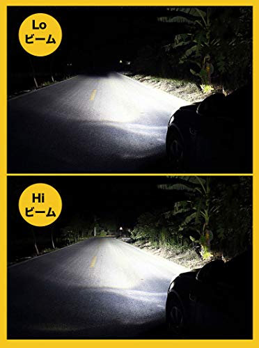 G-PARTS 車 バイク用 H4 Hi/Lo LED ヘッドライト H4-LED ヘッドライト 新車検対応 12000LM(6000LM*2) 6500K 12V ZESチップ搭載 日本語取扱説明書 2個入り 白光 1年品質保証
