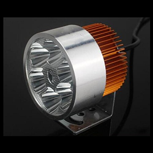 OUGUAN バイク オートバイ 用 LED ヘッドライト フォッグランプ LEDライト 防水 12V-80V 銀 １個