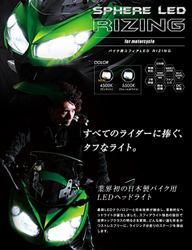 スフィアライト(SPHERELIGHT) 車検対応 バイク用LED RIZINGコンバージョンキットH7 4500K SHBQD045