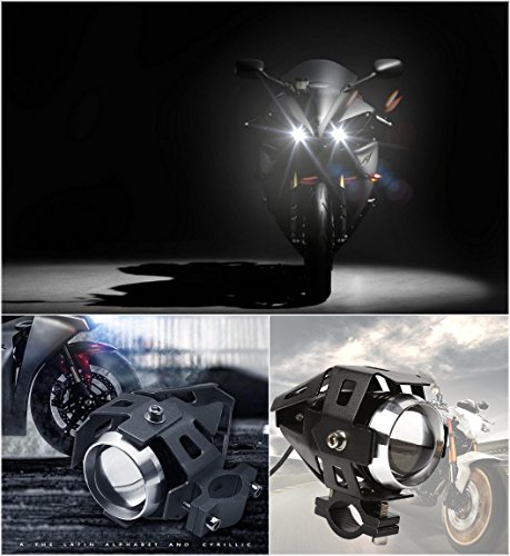 バイク用 LED ヘッドライト プロジェクター 砲弾型 防水 実際電力 10W 3000LM 12Vー80V ストロボ機能