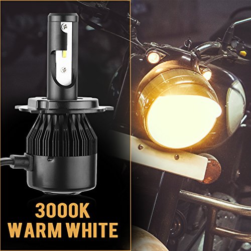 TKOOFN バイク用 M6F H4/9003/HB2 ヘッドライト LED ヘッドランプ 36W ハイローランプ 3000K