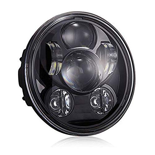 Galvor 5.75インチ5-3 / 4インチ 40W 付きヘッドライトLEDヘッドライトハーレー用ヘッドライトハイロービーム Motorcycleと汎用5.57インチヘッドライトシェルハウジングキット（黑）１個