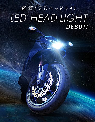 fcl.(エフシーエル) バイク用 ledヘッドライト H7 ファンレスモデル 1個 ホワイト