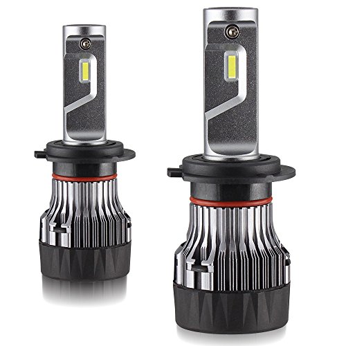 zodoo LEDヘッドライト H7 車検対応 切替 アメリカ CREE light source technologyチップ搭載 一体式 5000LMx2 30Wx2 6500K ホワイト 2個 DC9-32V 保証1年 mini-H7