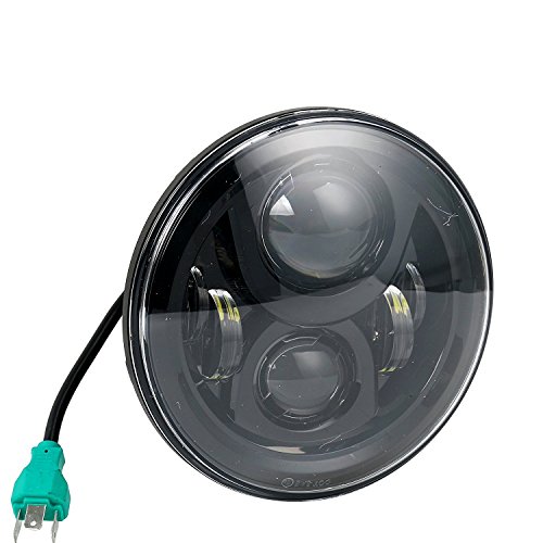 YaeTek LED ヘッドライトバイク 最新型 7インチ H4/H13 Hi/Lo オートバイ ハーレー 爆光60W 1個 12-24V兼用